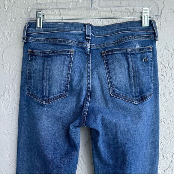 RAG & BONE Jeans Women 28 Flare Bell Distressed Western Country Boho Festival - Picture 7 of 11